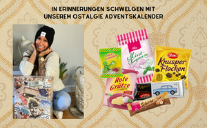 DDR Adventskalender mit 24 Ostdeutschen Produkten I Geschenkset Ostprodukte I Adventskalender 2023 mit Süßigkeiten aus der DDR